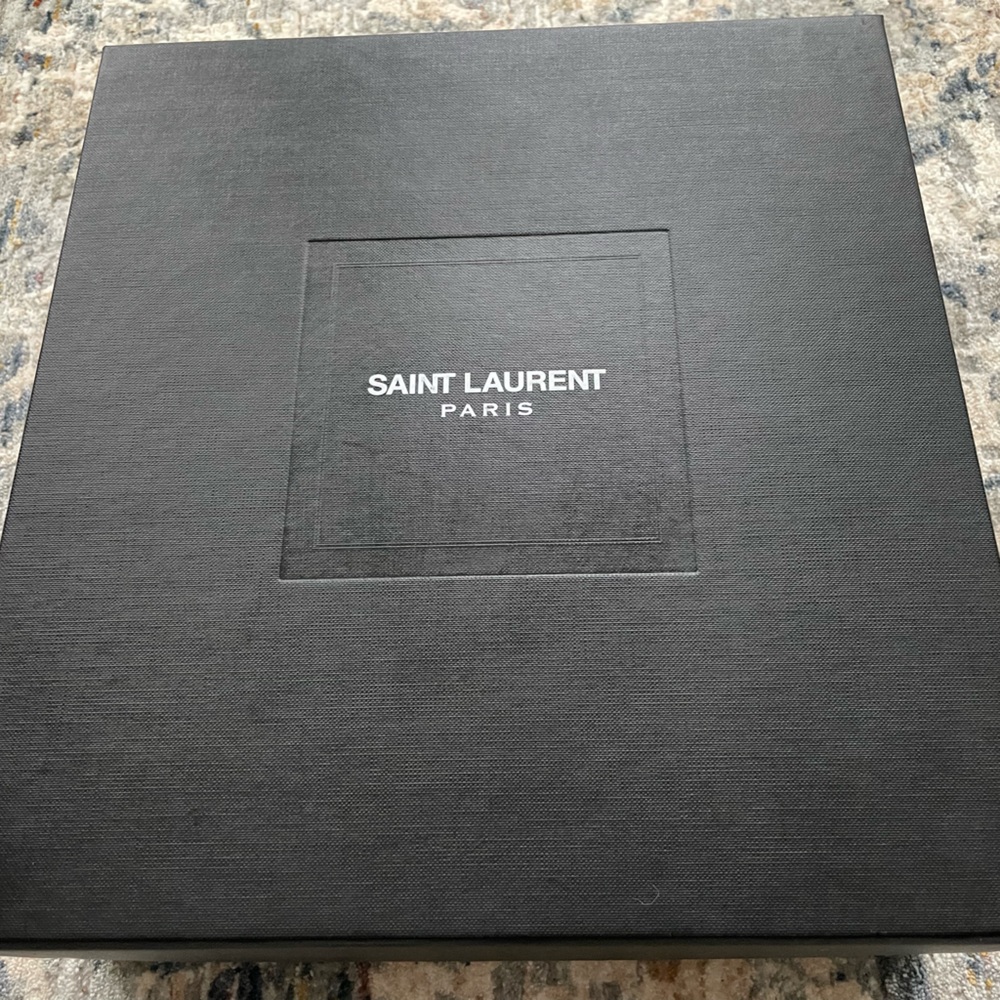 NEW Saint Laurent Babies Block Heel Sandals - Picture 7 of 9